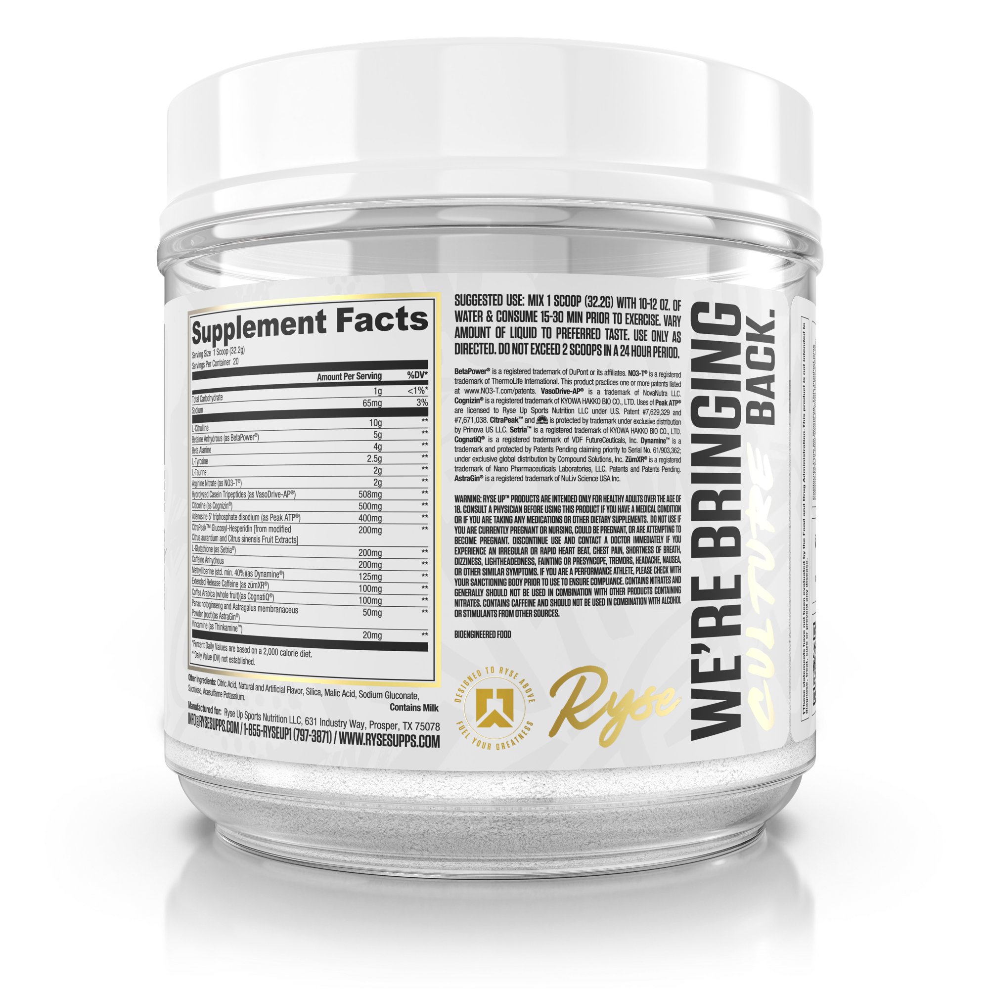 CEO Pre-Workout Supplements ITN9DB