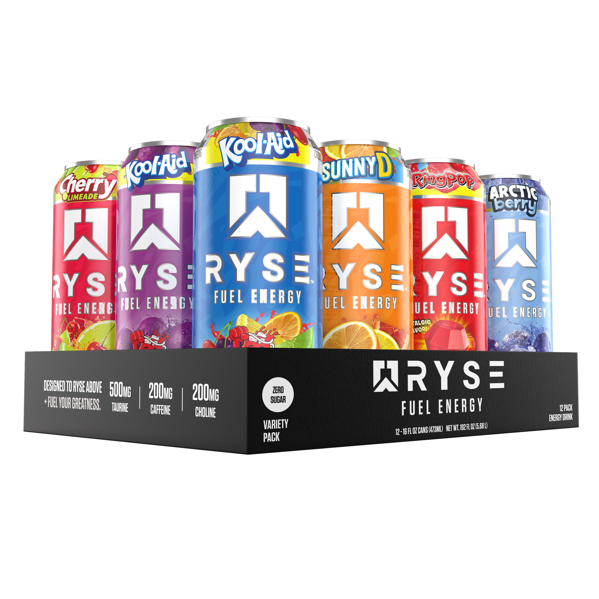 RYSE Fuel Energy Drink Supplements ANG72H